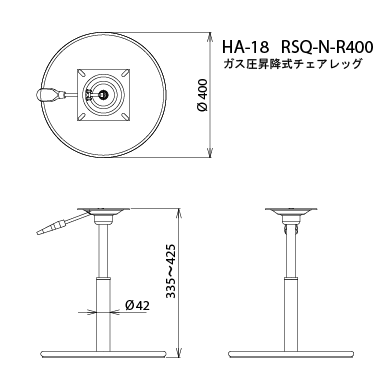 テーブル脚-図面