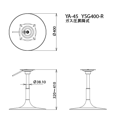 テーブル脚-図面