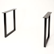 鉄脚・黒粉体焼き付け塗装